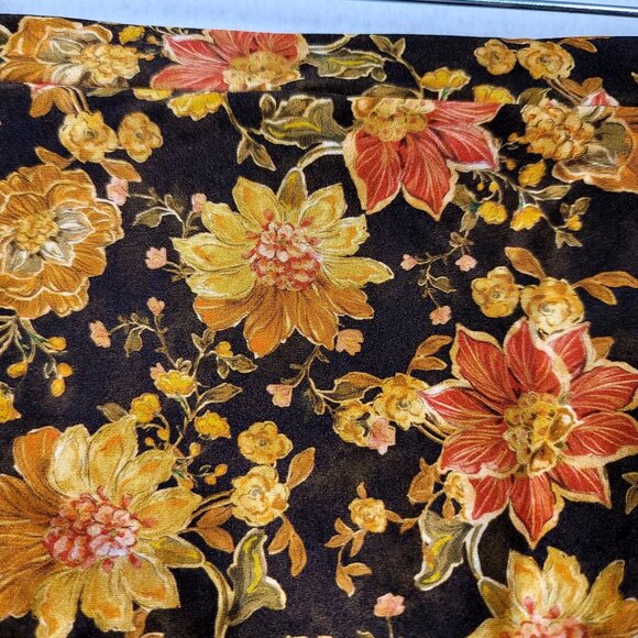 Minkpink Emilia High Waisted Vintage Floral Swim Bottoms Large Brown/Orange - Picture 4 of 6